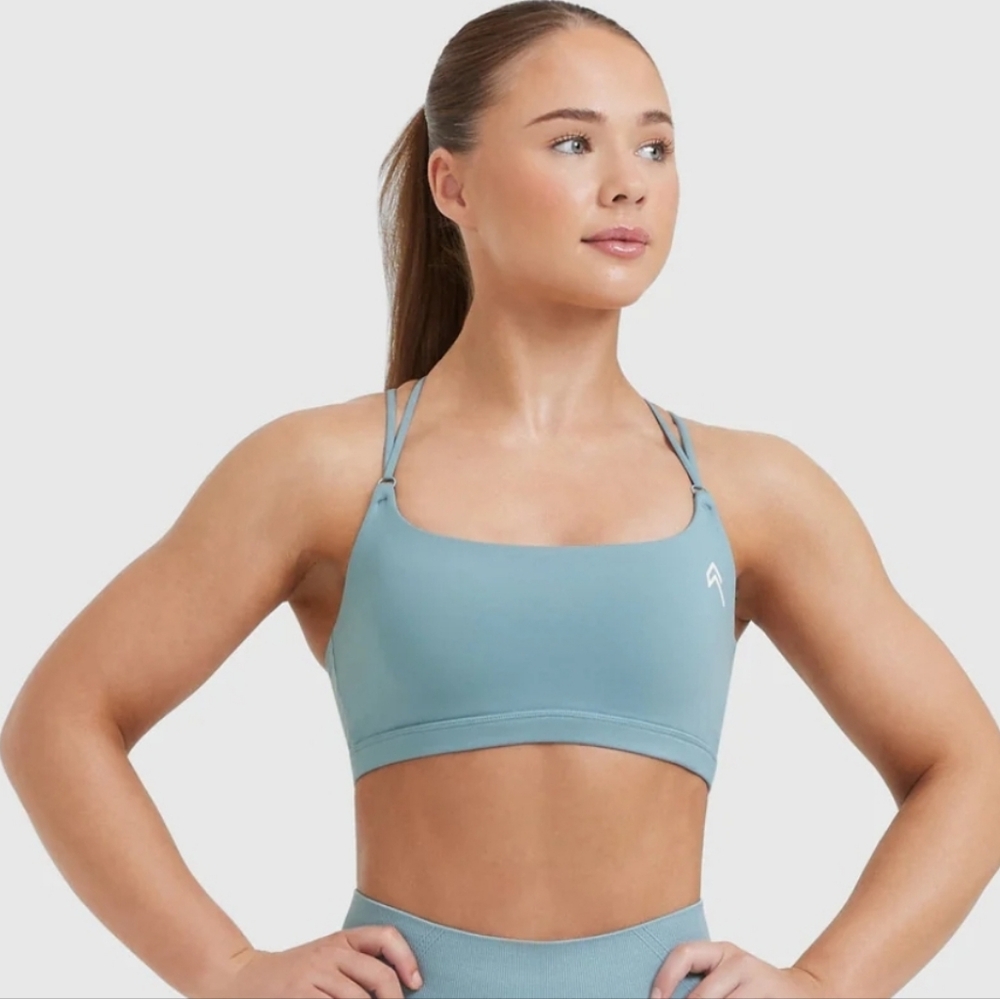 Oner Active EVERYDAY CROSS OVER BRALETTE - SMALL steel blue
